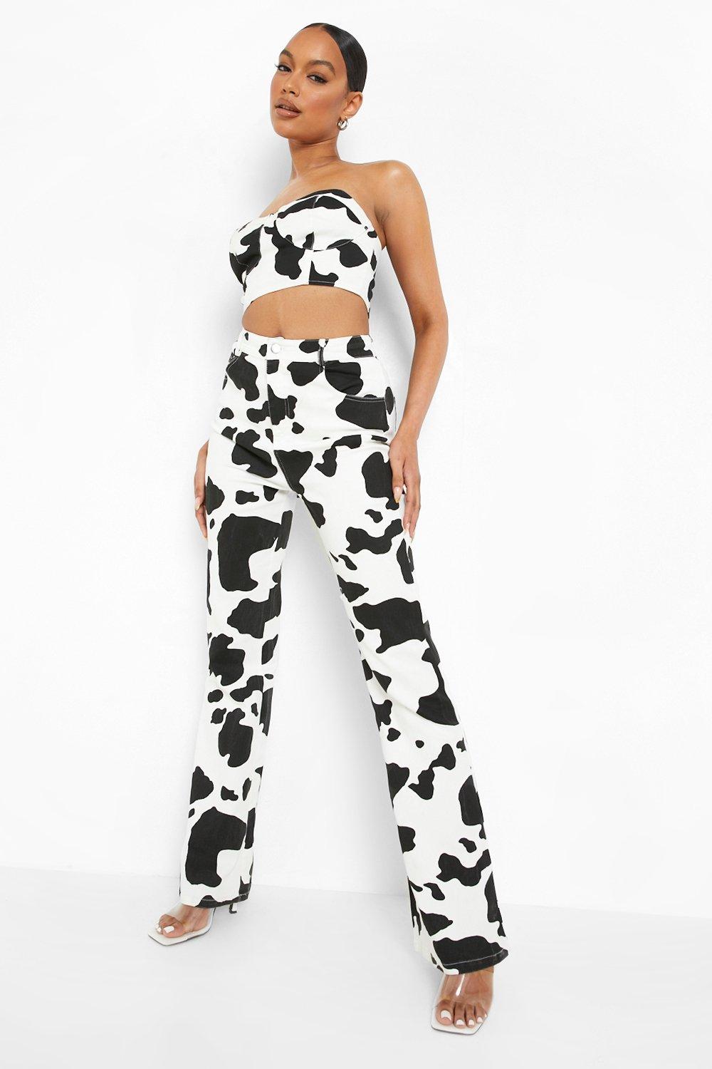 Cow Print Pants: — FASHBERRIES