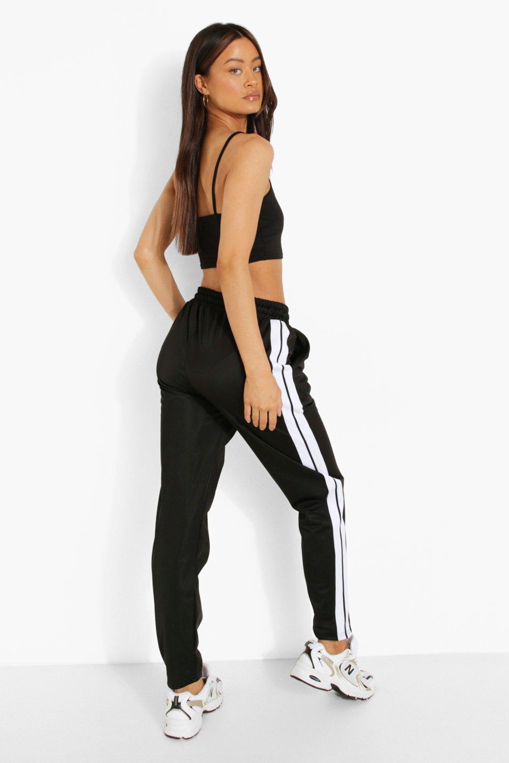 Tricot Tape Detail Joggers boohoo NL