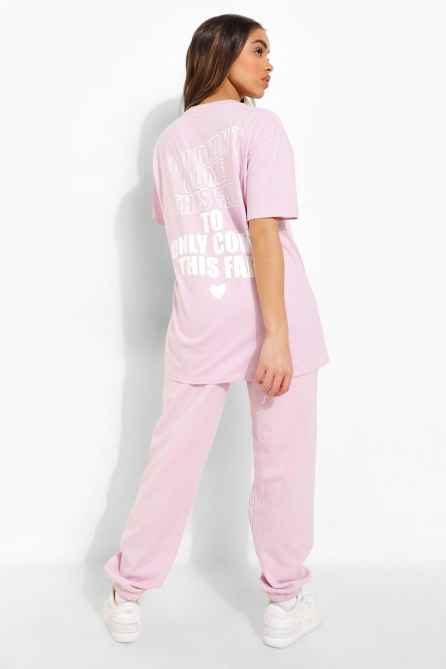 Oversize T-Shirt mit Print auf der Rückseite, Lilac image number 1