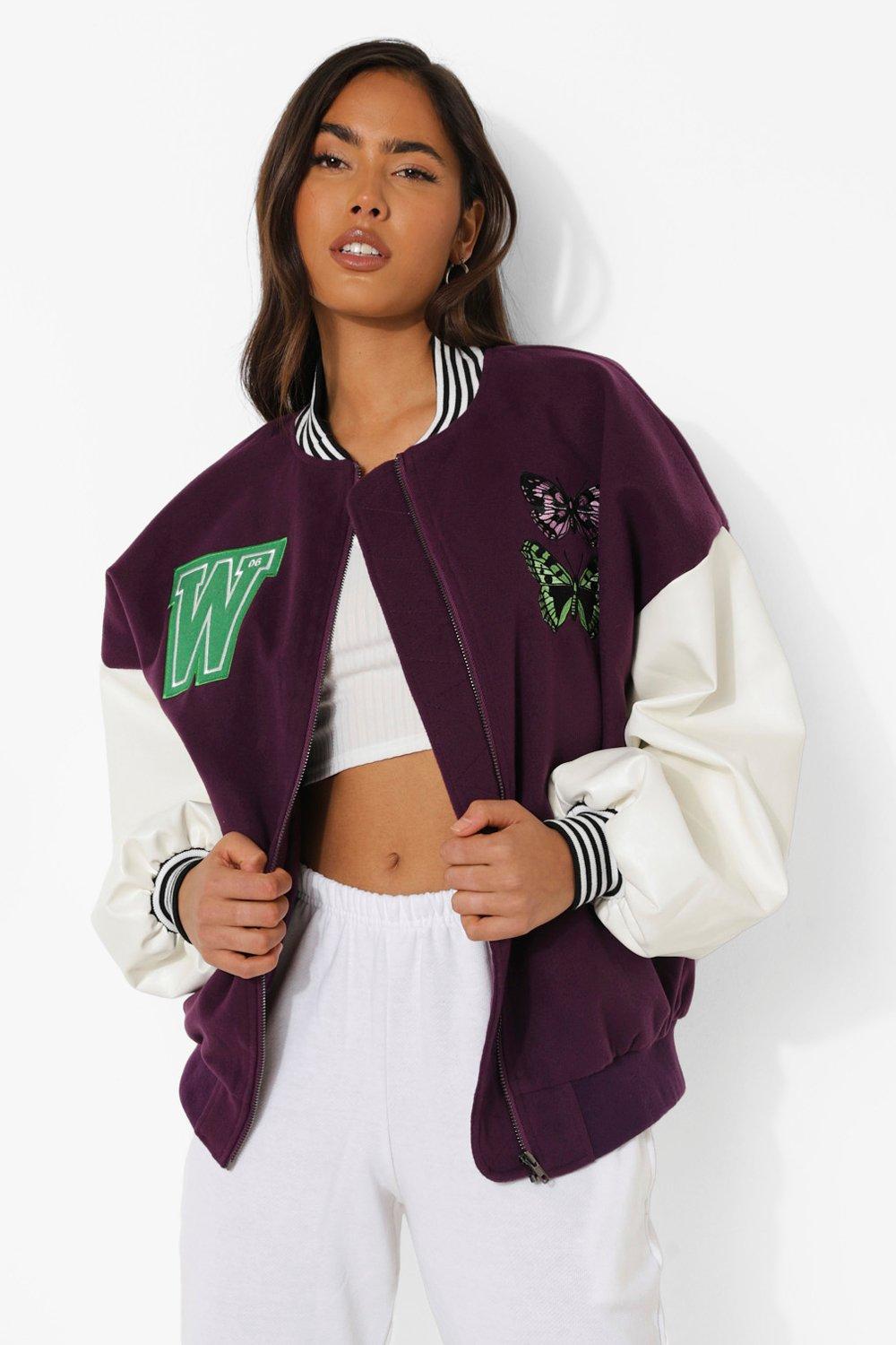 Varsity Embroidered Bomber