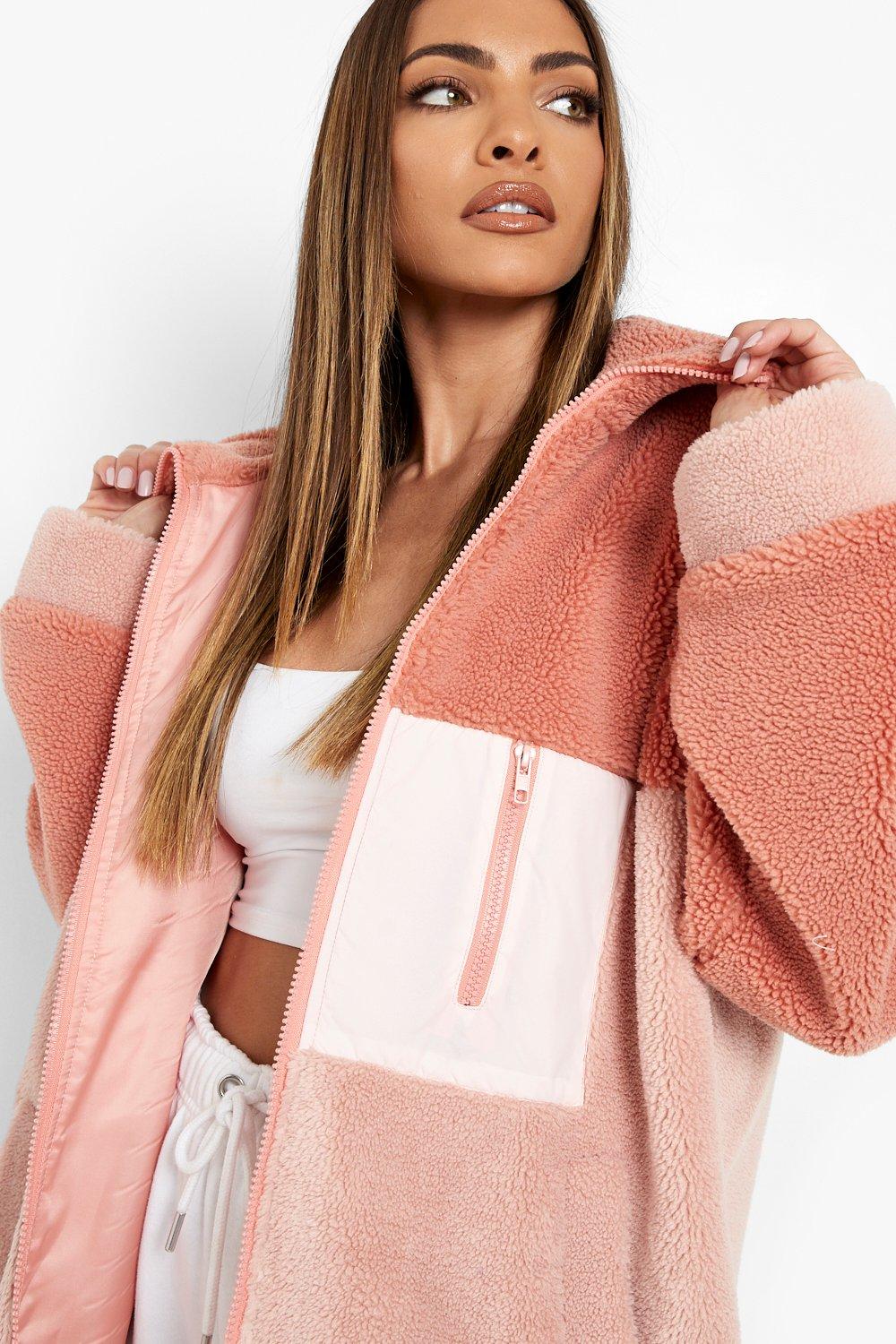 Boohoo colour block jacket sale