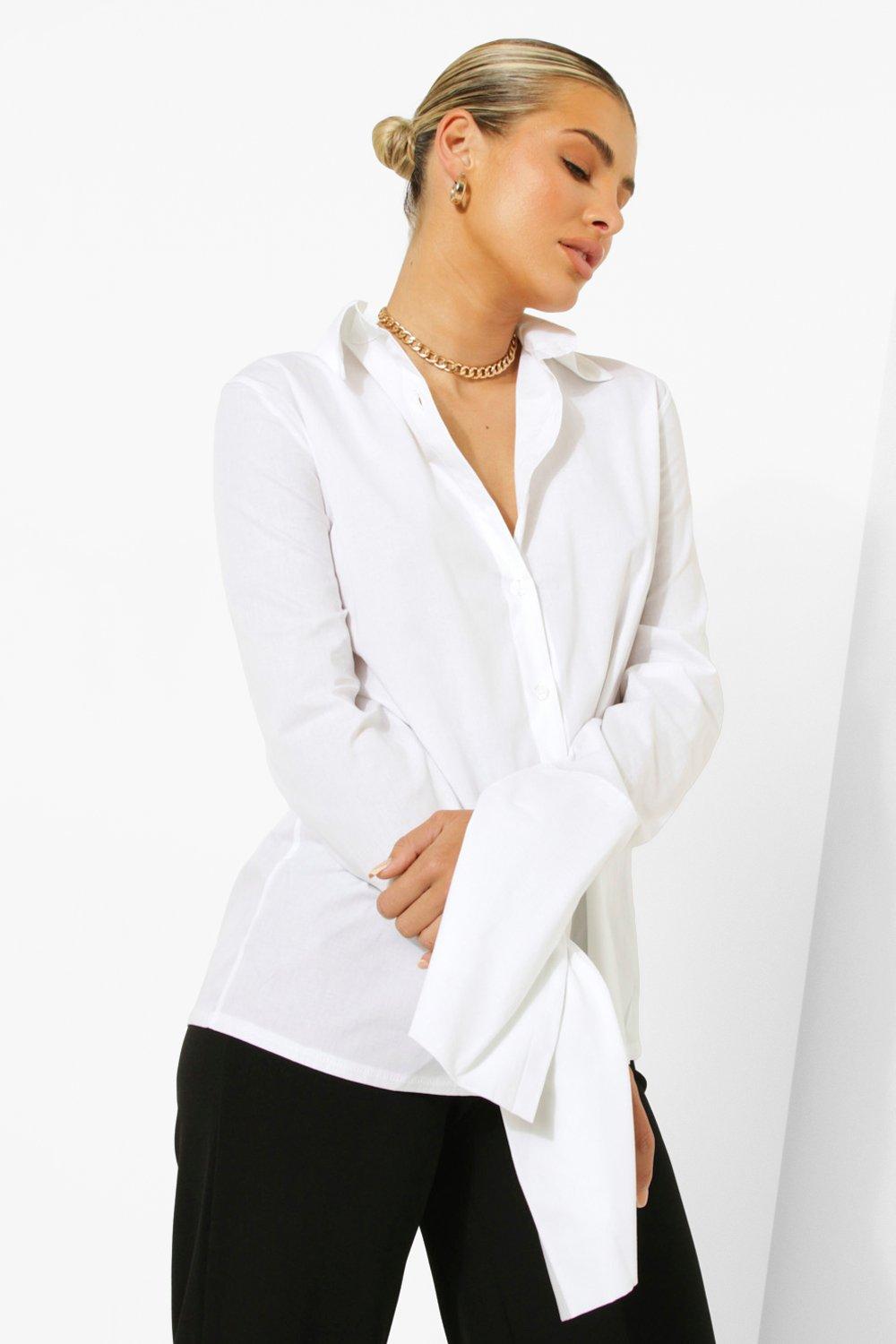 Camicia bianca cotone on sale donna