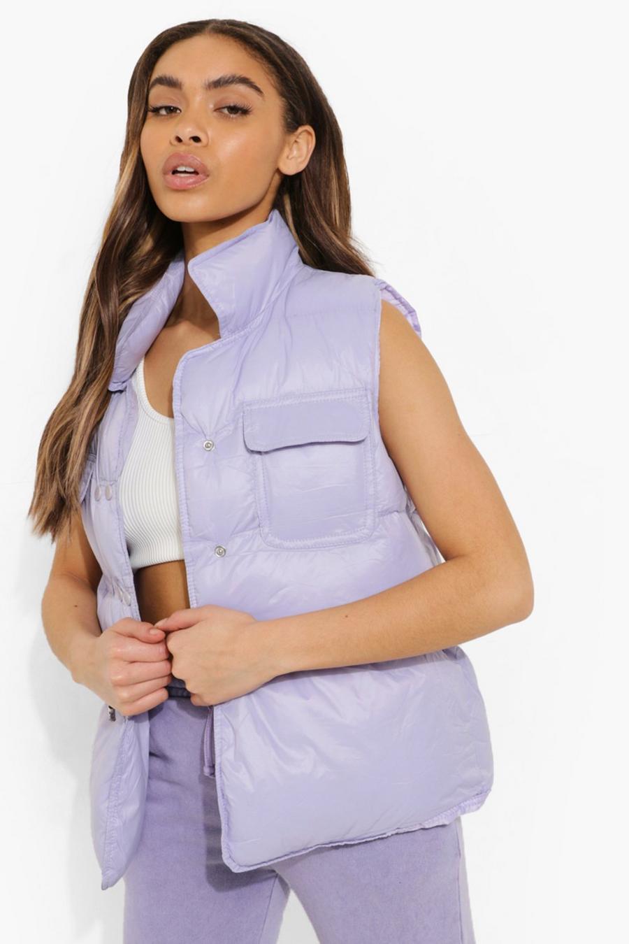 Lilac Synch Waist Gilet image number 1