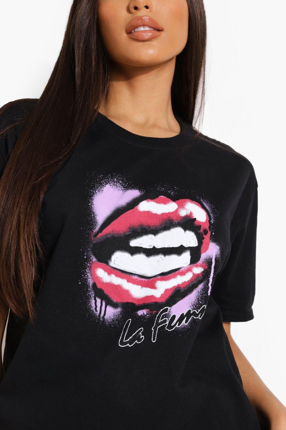 Boohoo t shirt discount femme