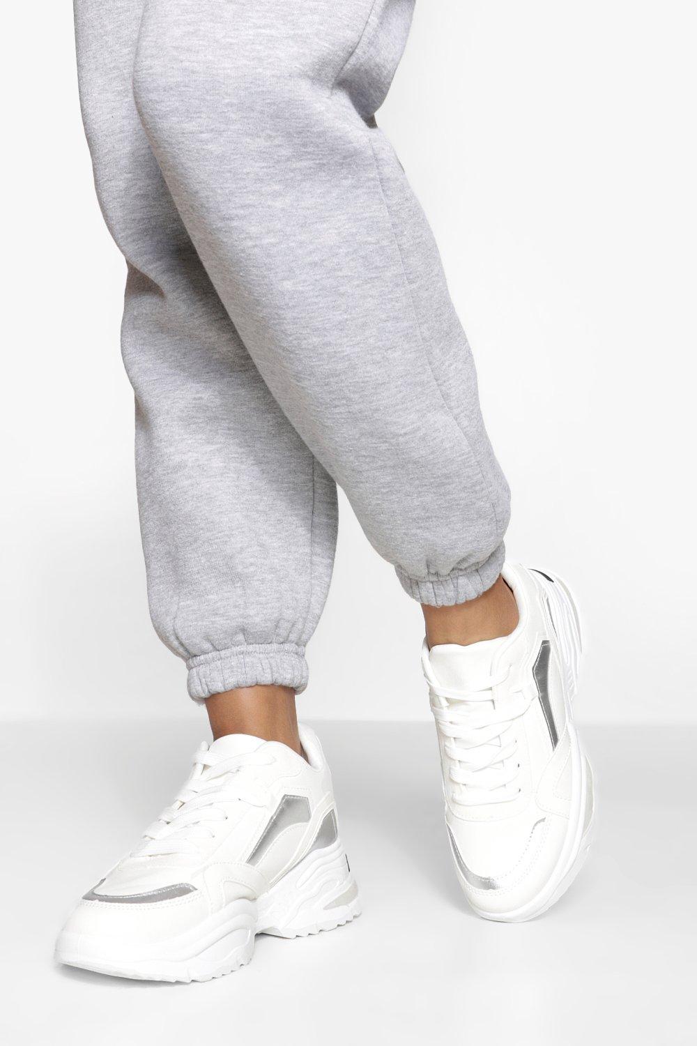 Missguided white best sale chunky trainers