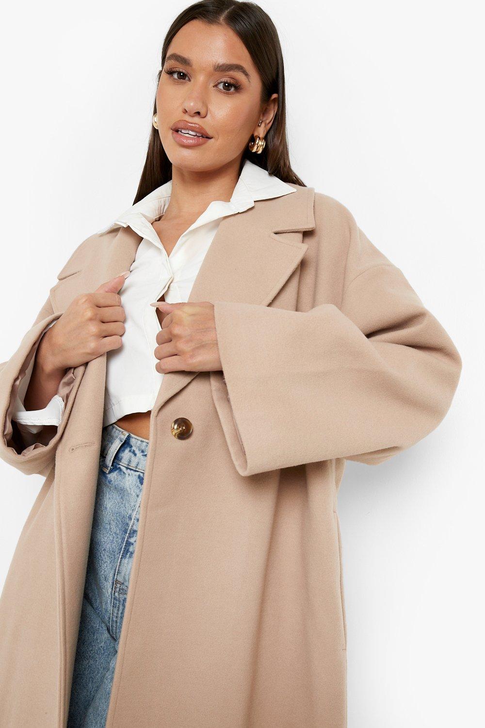 Manteau oversize en laine hot sale