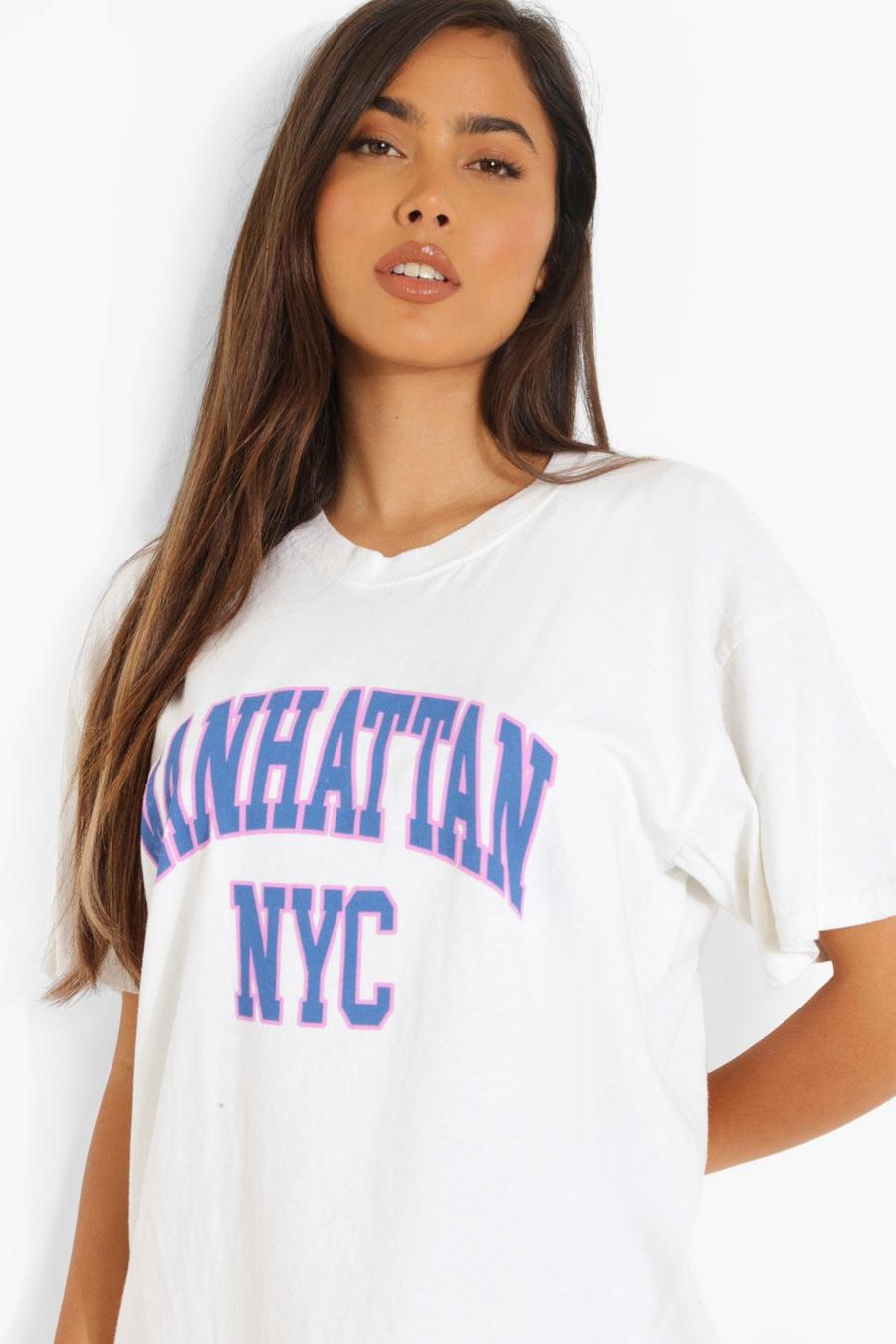Ecru Manhattan Oversize t-shirt image number 1