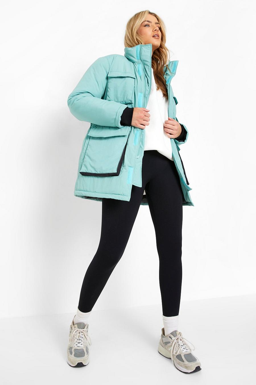 Cappotto Parka con tasche, Sage image number 1