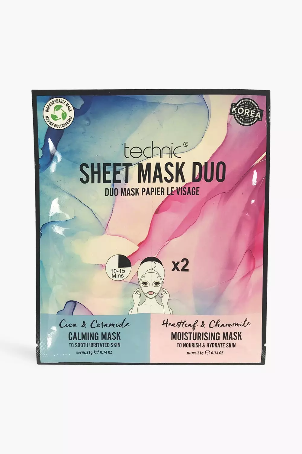 Blue Technic-calming & Moisturising Sheet Mask Duo alternative image