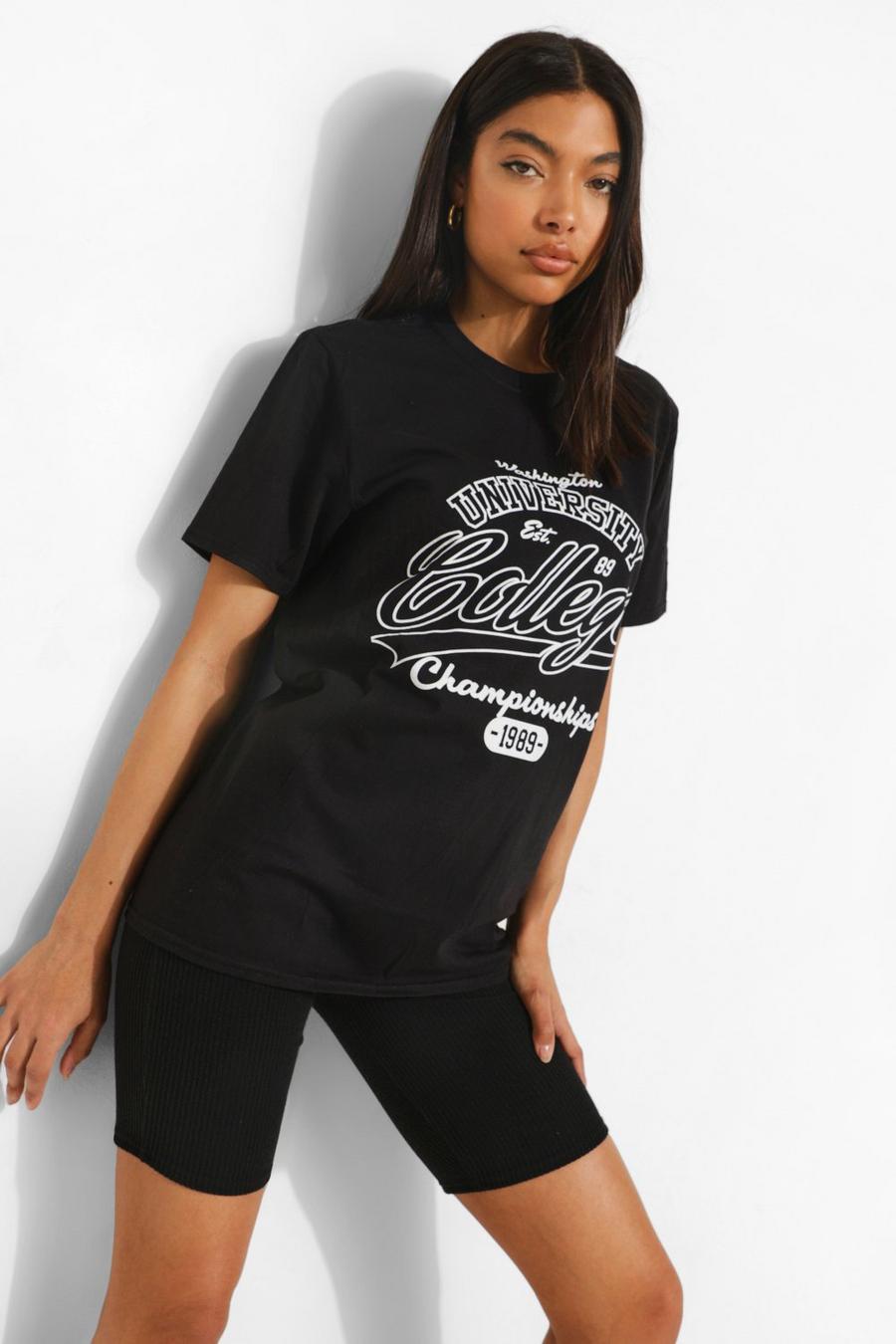 Black Tall - University Oversize t-shirt image number 1
