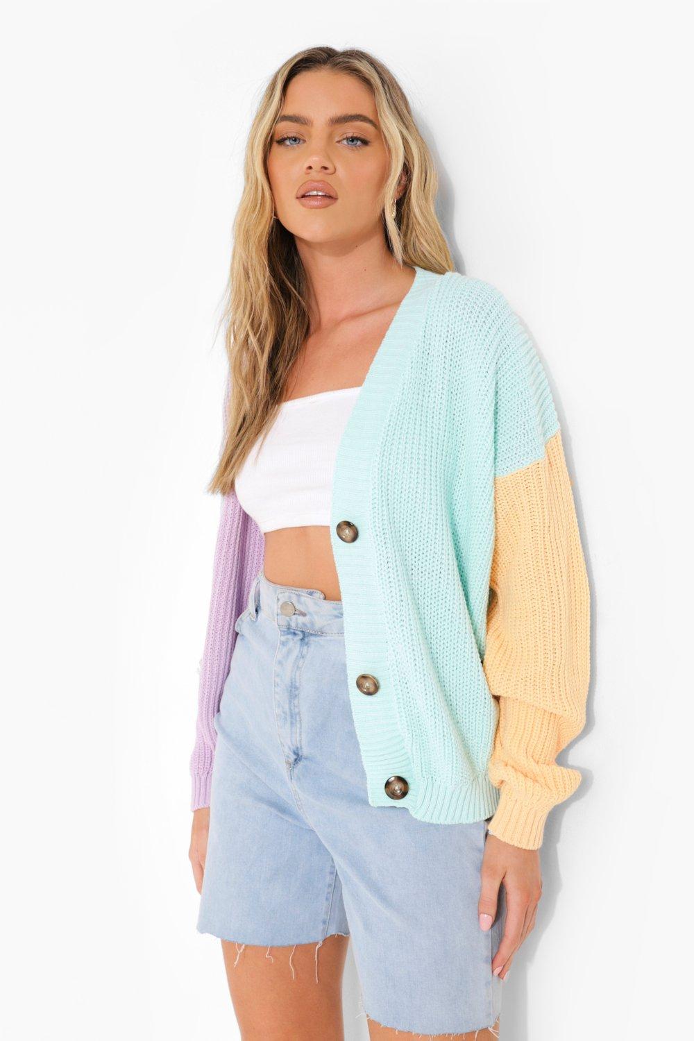 Pastel colour outlet block jumper