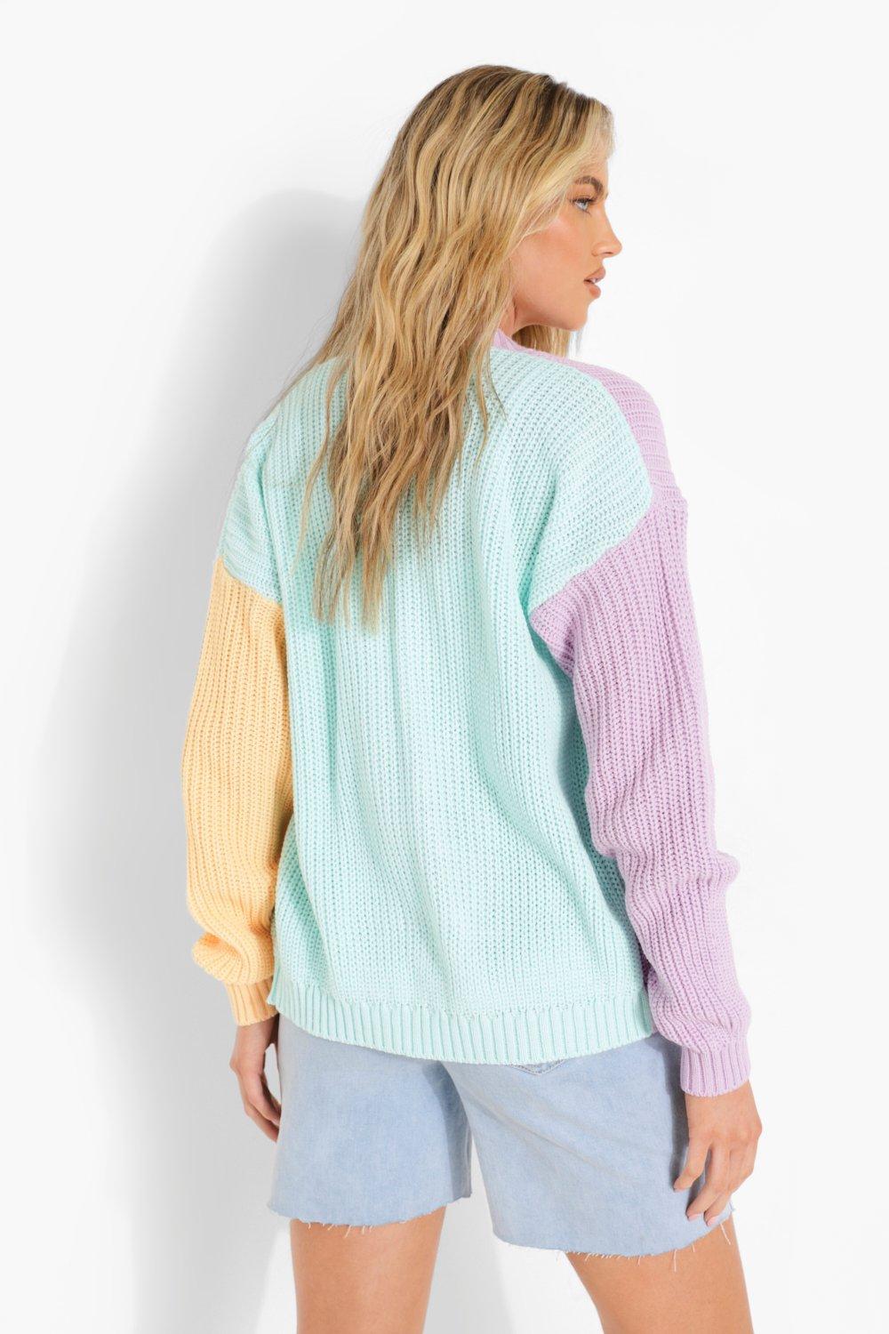 Pastel shop coloured cardigans