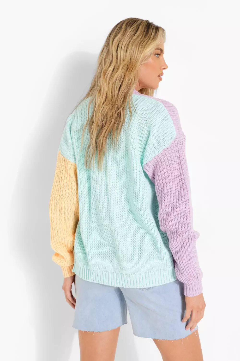 Color Block Cardigan | boohoo