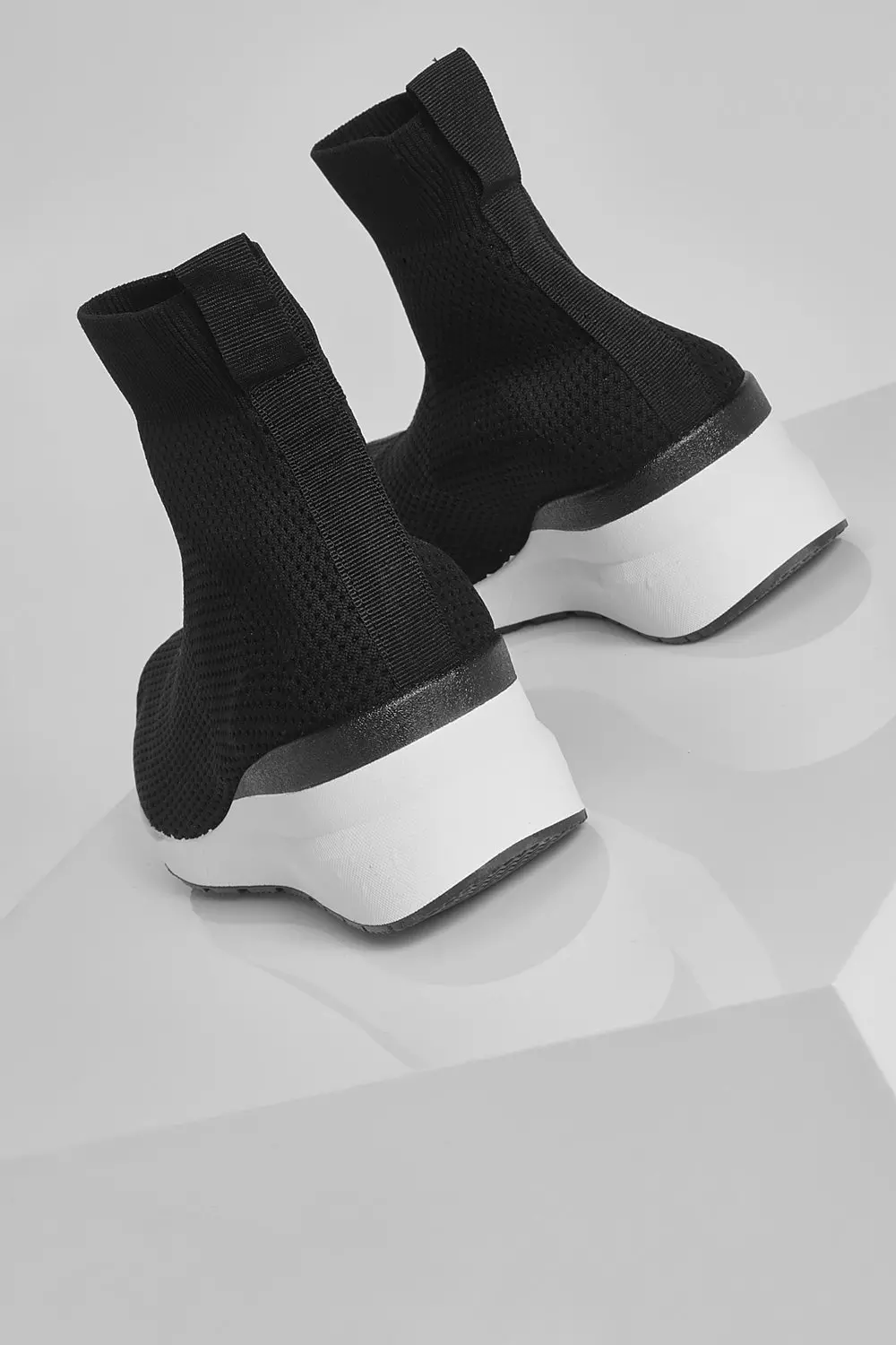 Black Chunky Sock Trainer alternative image