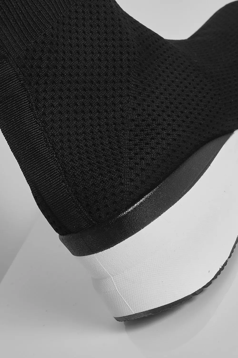 Black Chunky Sock Trainer alternative image