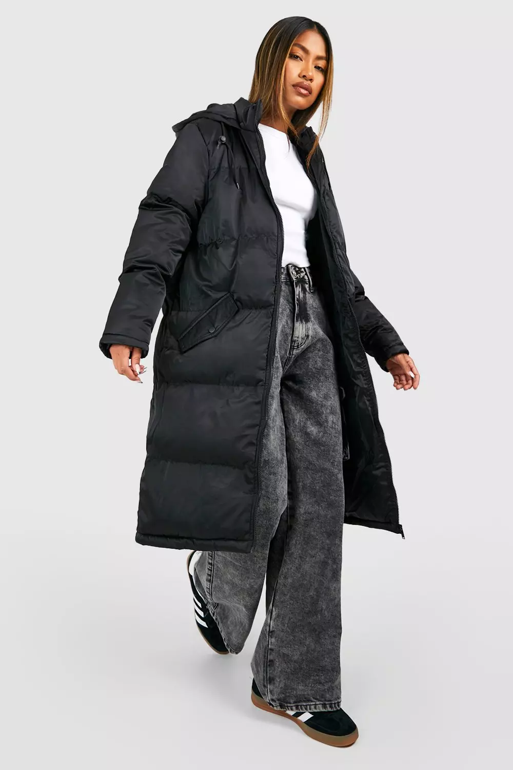 Puffer duster outlet coat