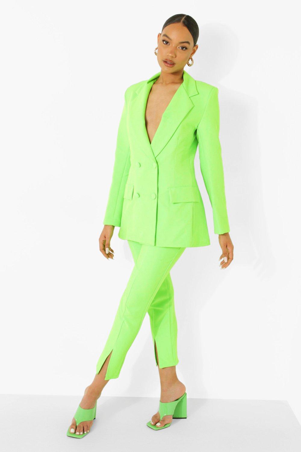 Neon Blazer Trouser Suit Set