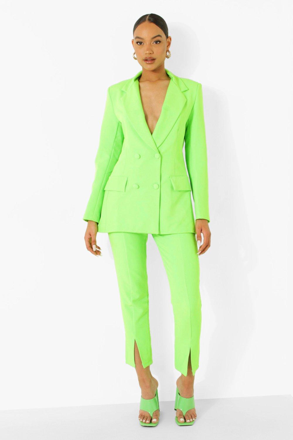 Neon Blazer Trouser Suit Set