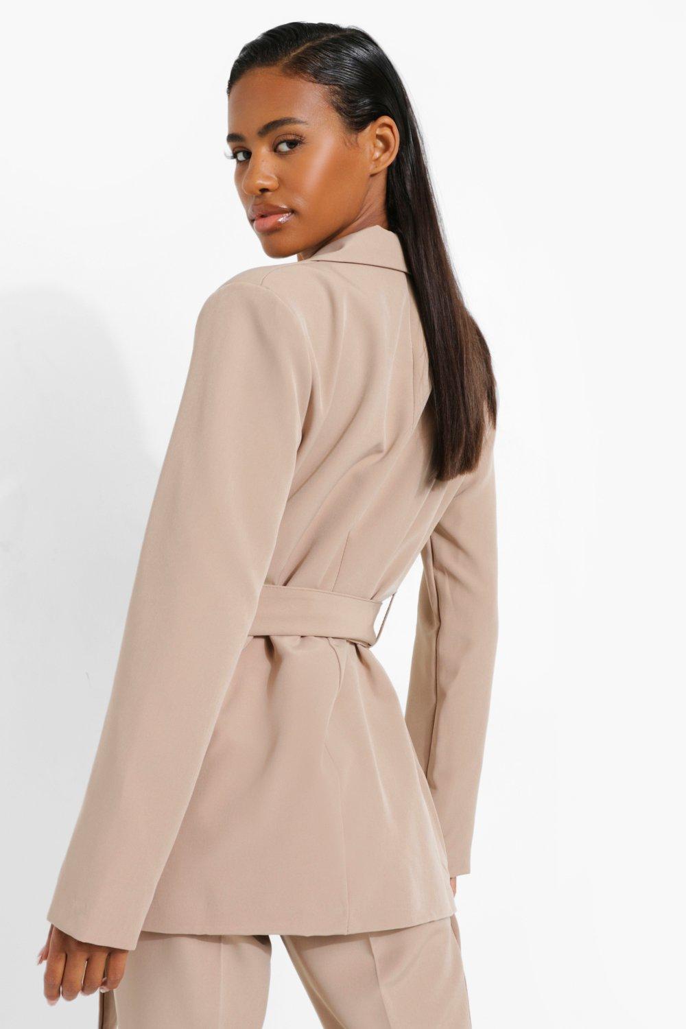 Obi Tie Waist Tailored Blazer