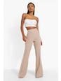 Camel beige Fit & Flare Tailored Trousers