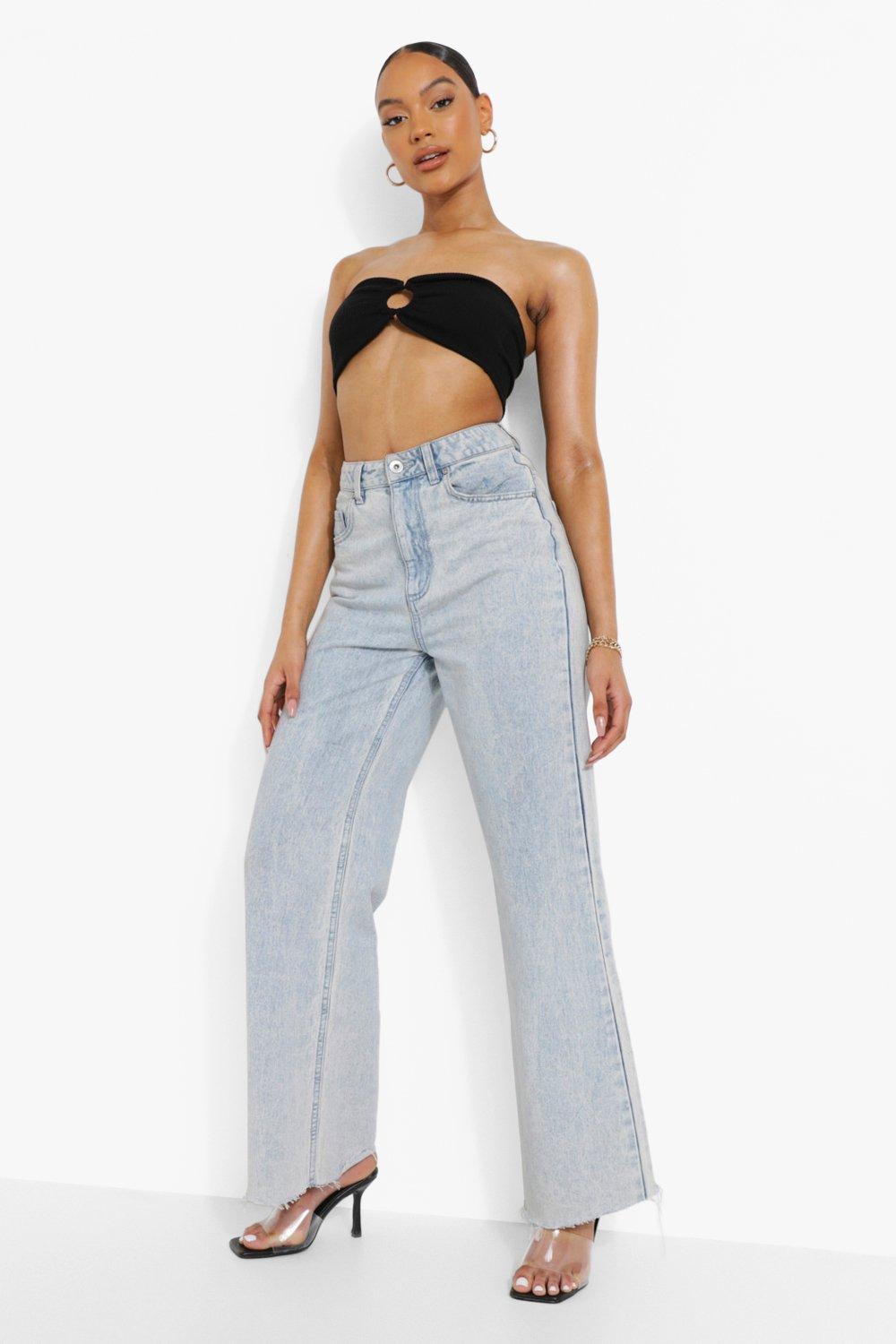 Crinkle O-Ring Bandeau Top | boohoo Crinkle O-Ring Bandeau Top | boohoo