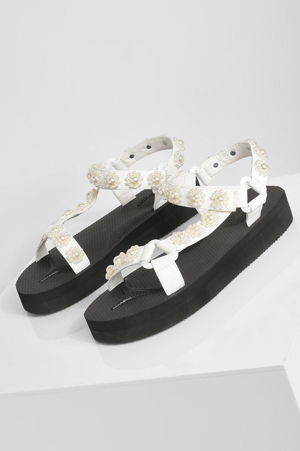 Sandalen met hoge zool hot sale