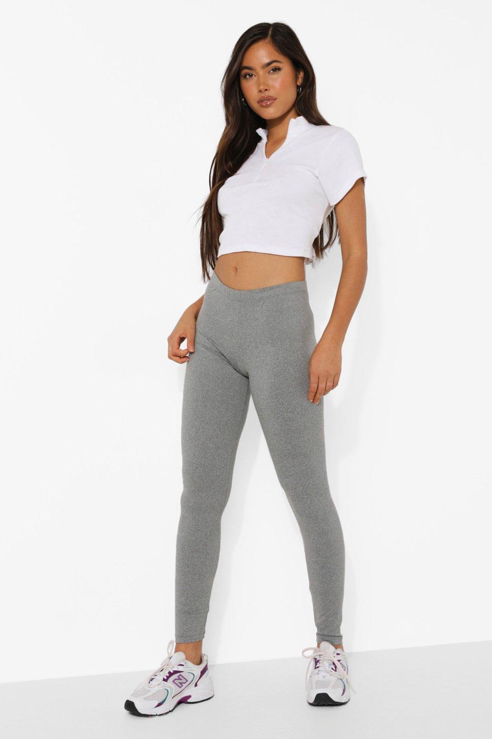 Maternity Grey Marl Rib Flared Leggings