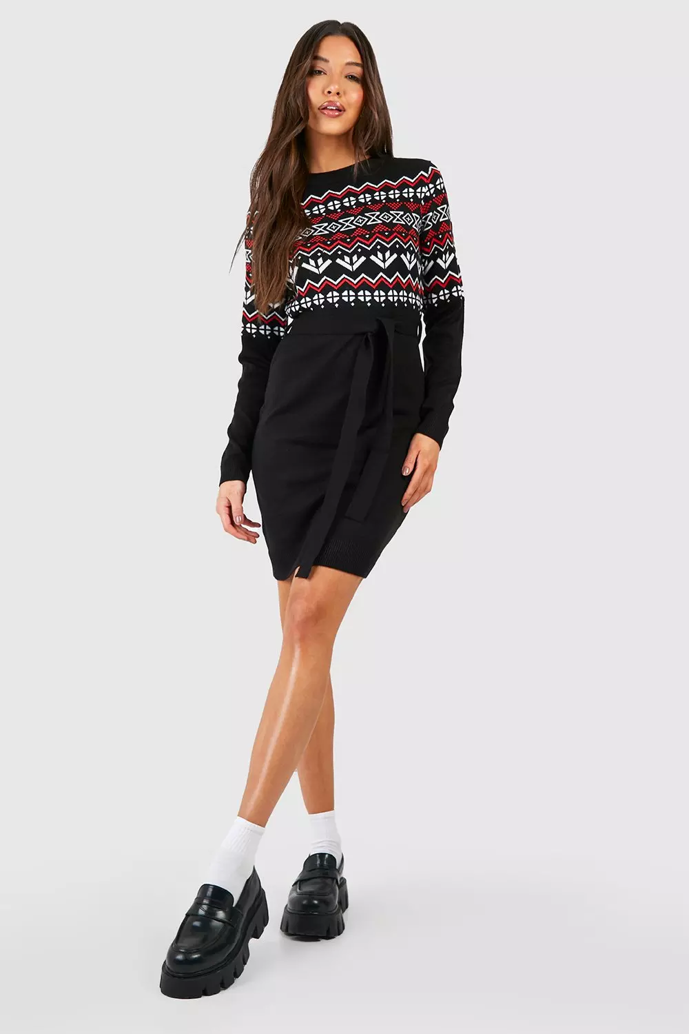 Black christmas 2025 jumper dress