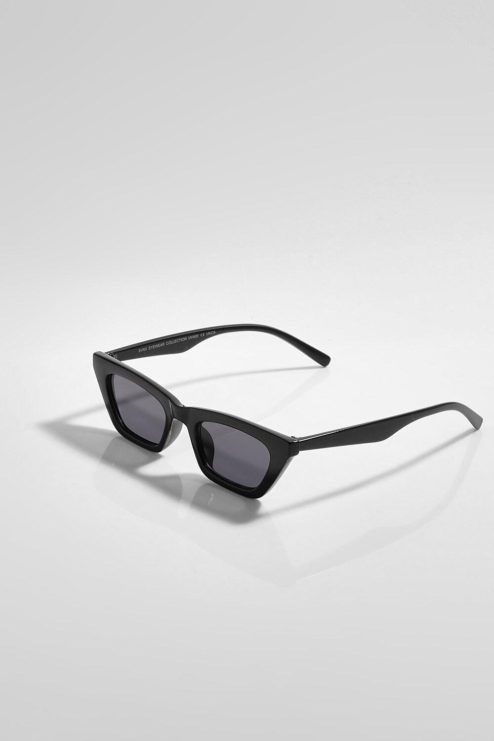 SOJOS Gafas de sol polarizadas cuadradas de gran tamaño con ojo de gato  para mujeres y hombres SJ2115 Negro