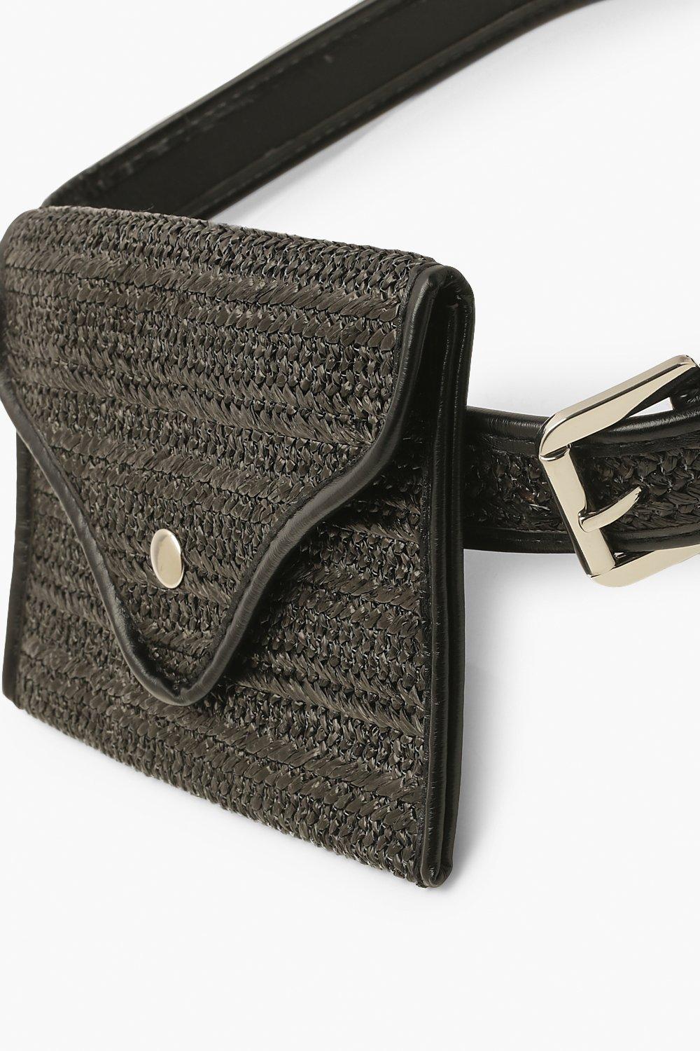 Raffia belt bag sale