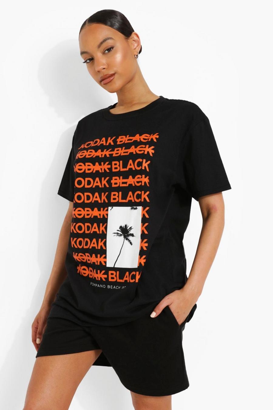 Black Oversized Gelicenseerd Zwart Kodak T-Shirt image number 1
