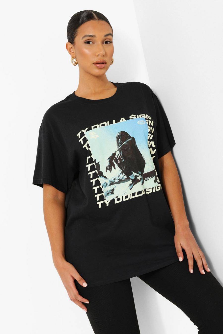 Black Ty Dolla Sign Oversize t-shirt image number 1