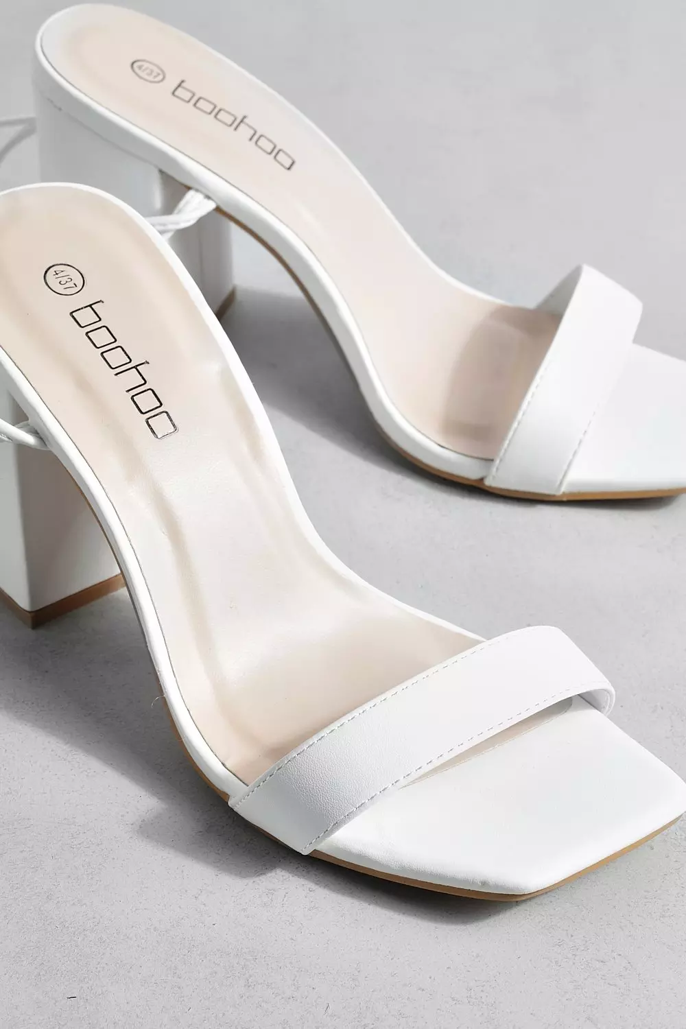 Boohoo white outlet heels