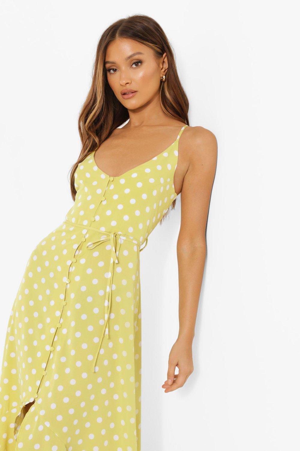 Warehouse yellow spot on sale dress