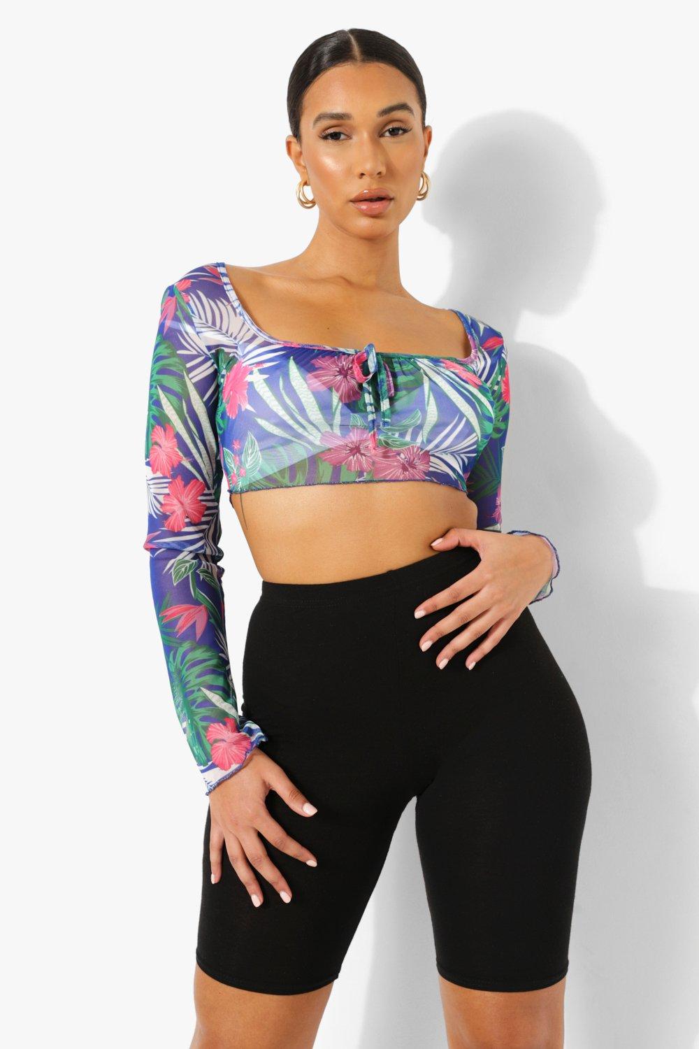 Crop top tropical new arrivals