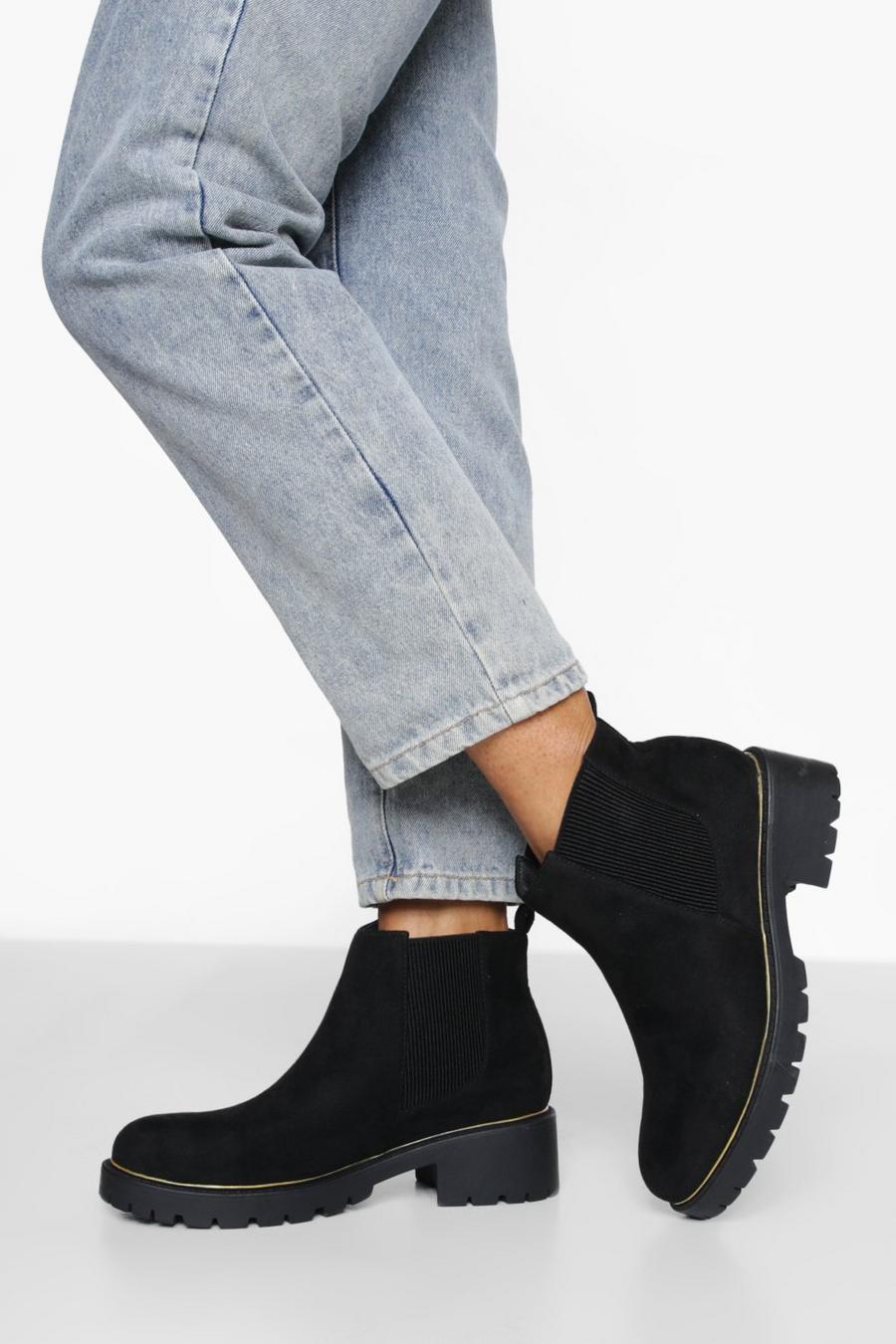 Black Rand Detail Chelsea Boots image number 1