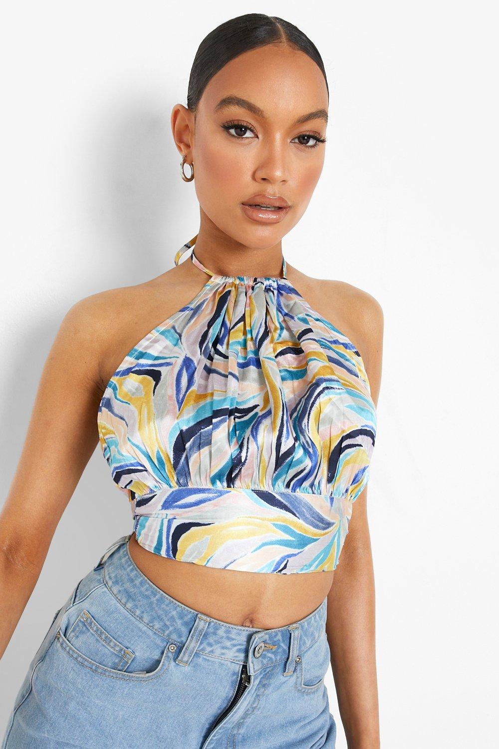 back neck tie top