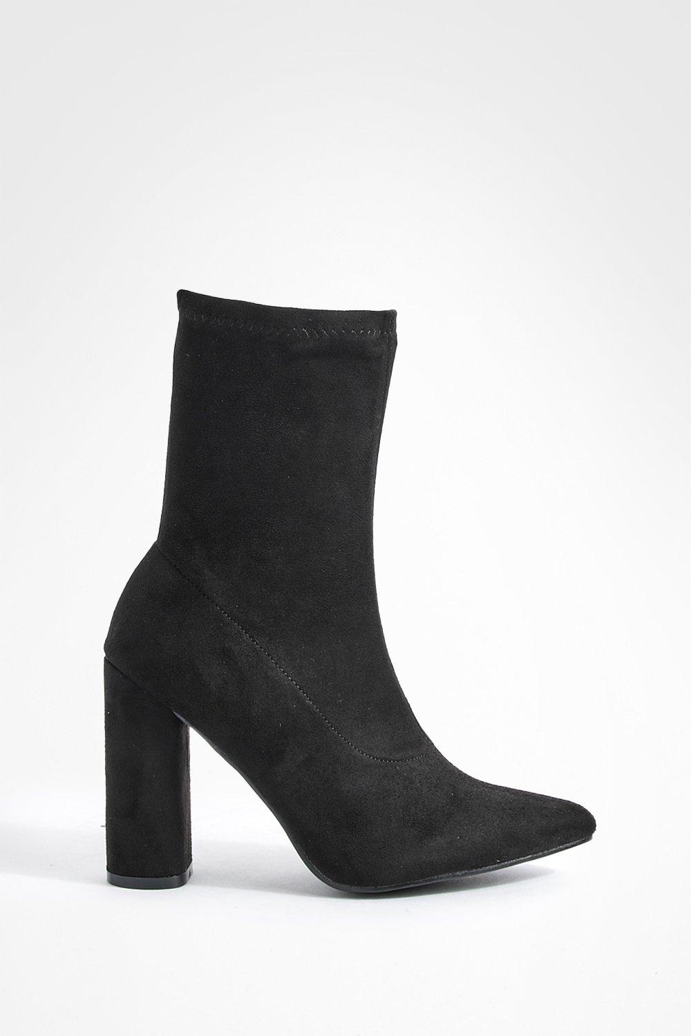 Boohoo block heel on sale boots