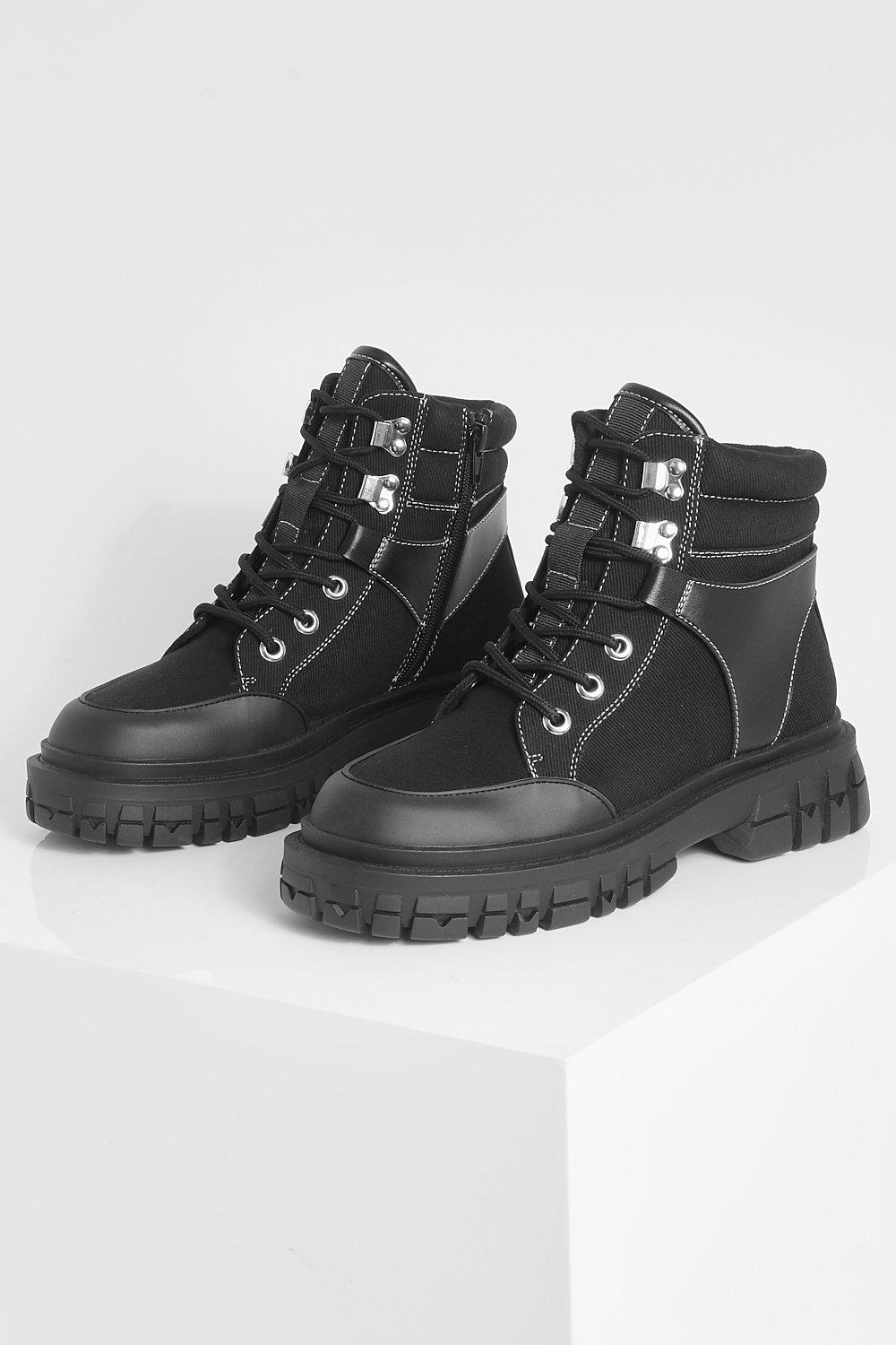 Chunky Hiking Boots Boohoo UK