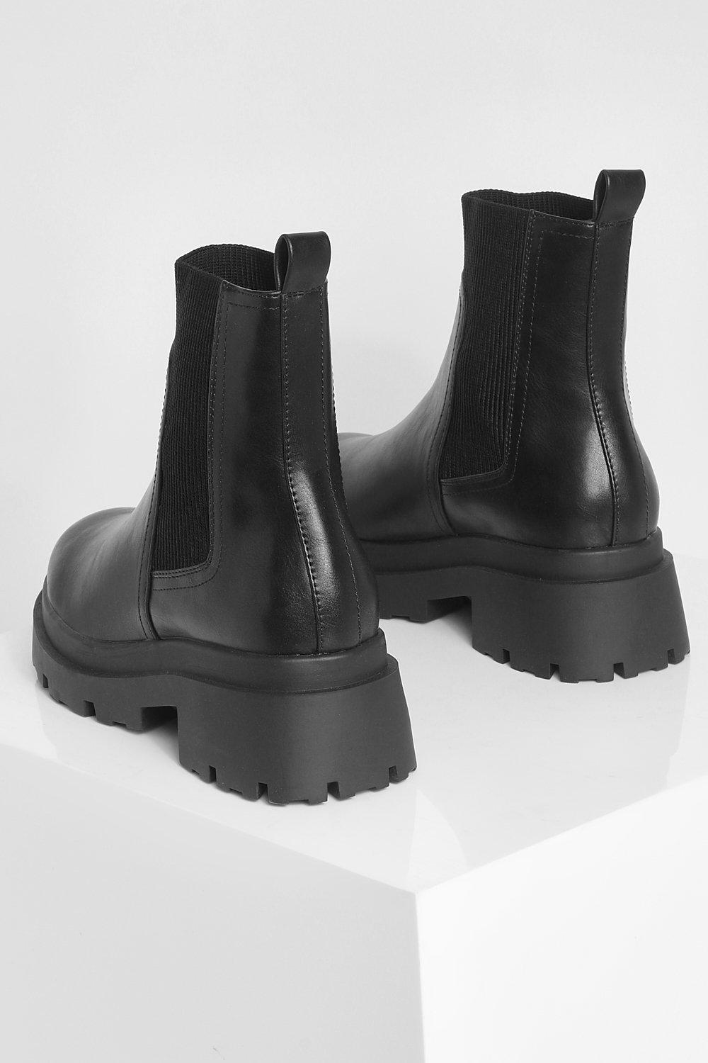 Boohoo chunky hot sale chelsea boots