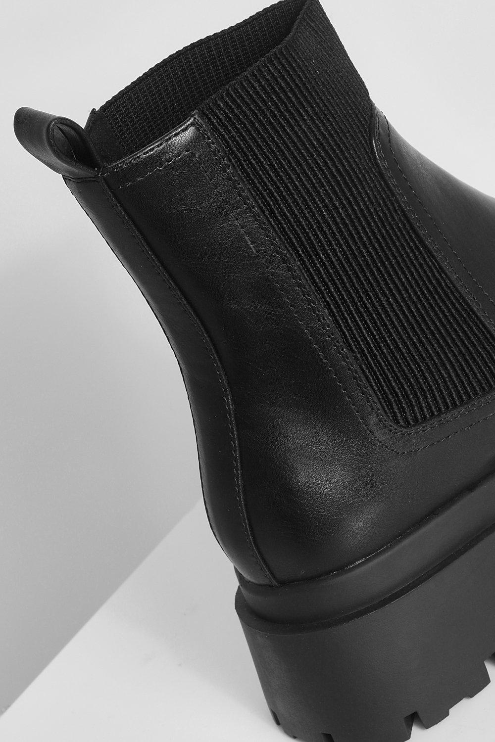 Chunky Sole Chelsea Boots