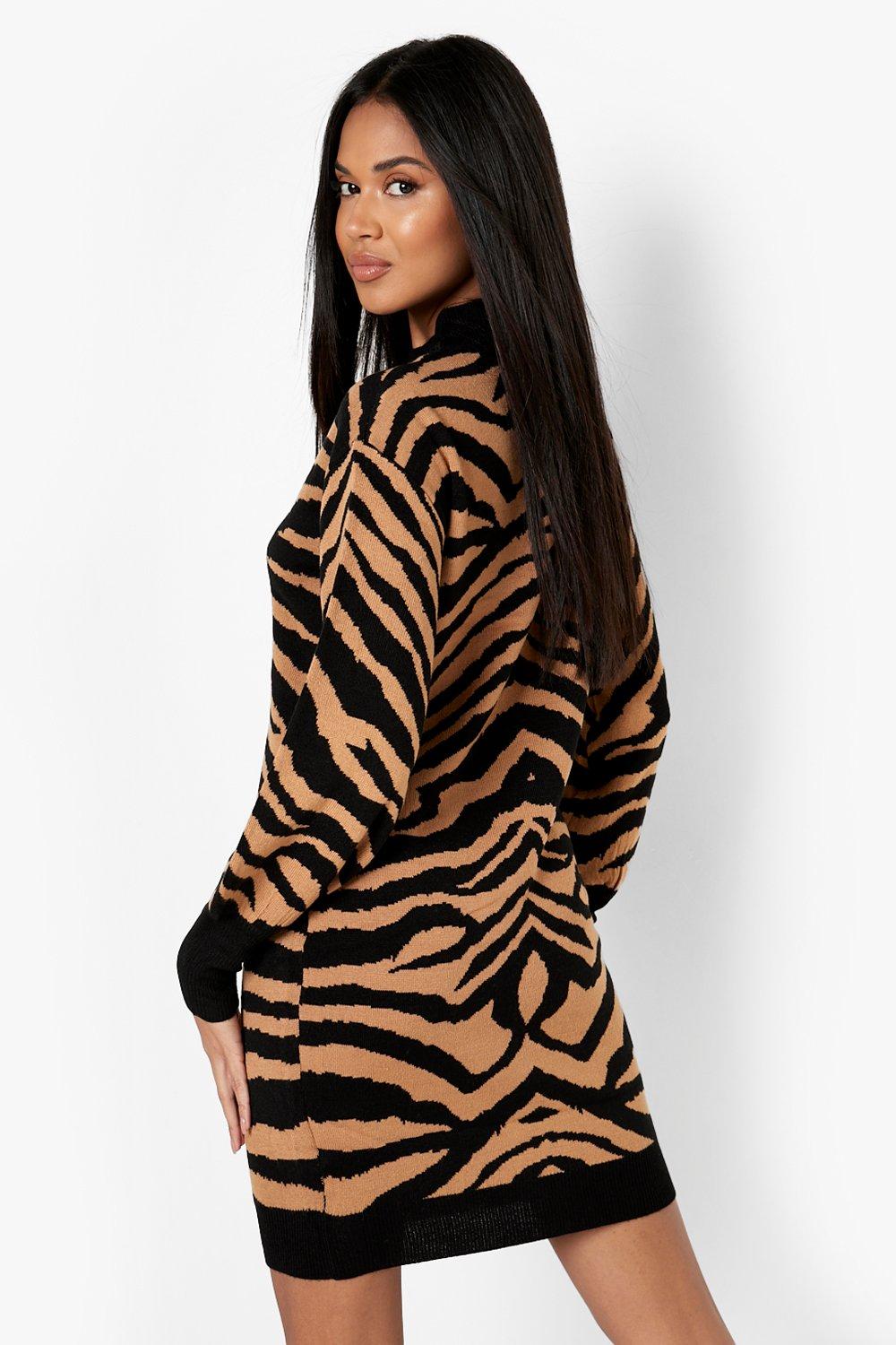 Animal print cheap jumper dress