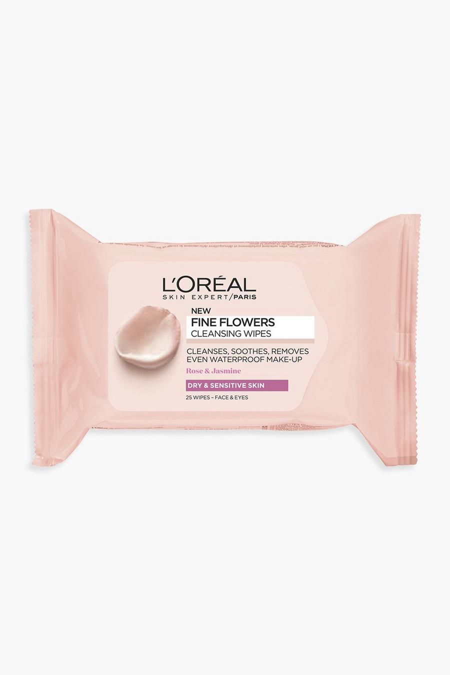 Clear L'Oréal Paris Fine Flowers Cleansing Wipes-Dry and Sensitive Skin x25 image number 1