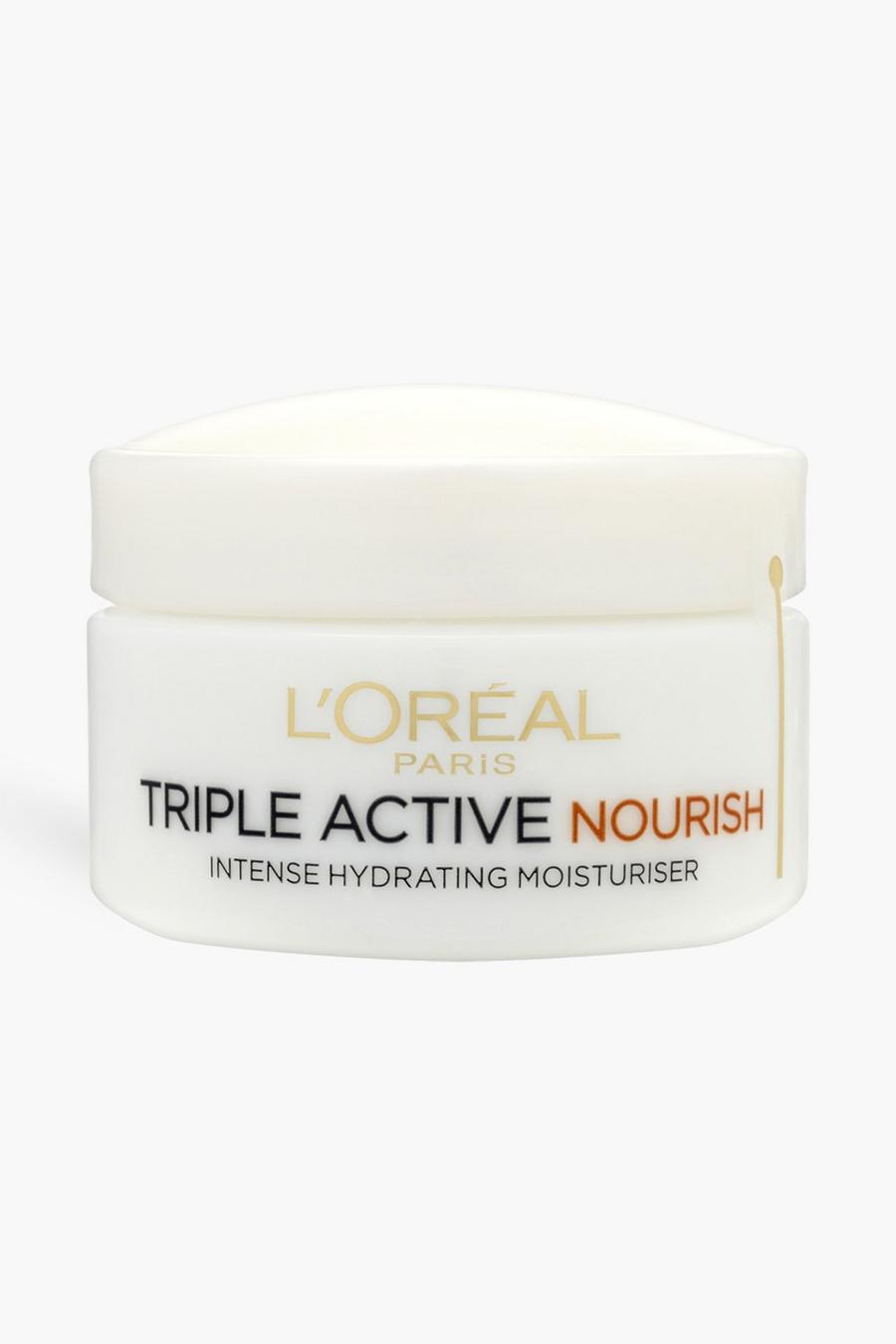 White L'Oréal Paris Triple Active Day 24H Nourish Moisturiser for Very Dry Skin 50ml image number 1