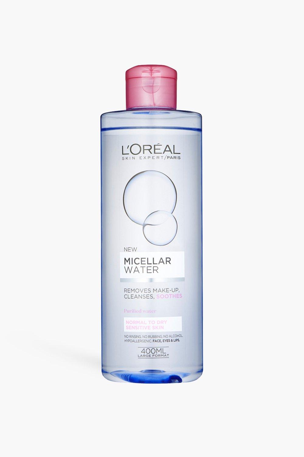 L'Oréal Paris Micellar Water Makeup Remover for Normal to Dry Skin 400ml | boohoo L'Oréal Paris Micellar Water Makeup Remover for Normal to Dry Skin 400ml | boohoo