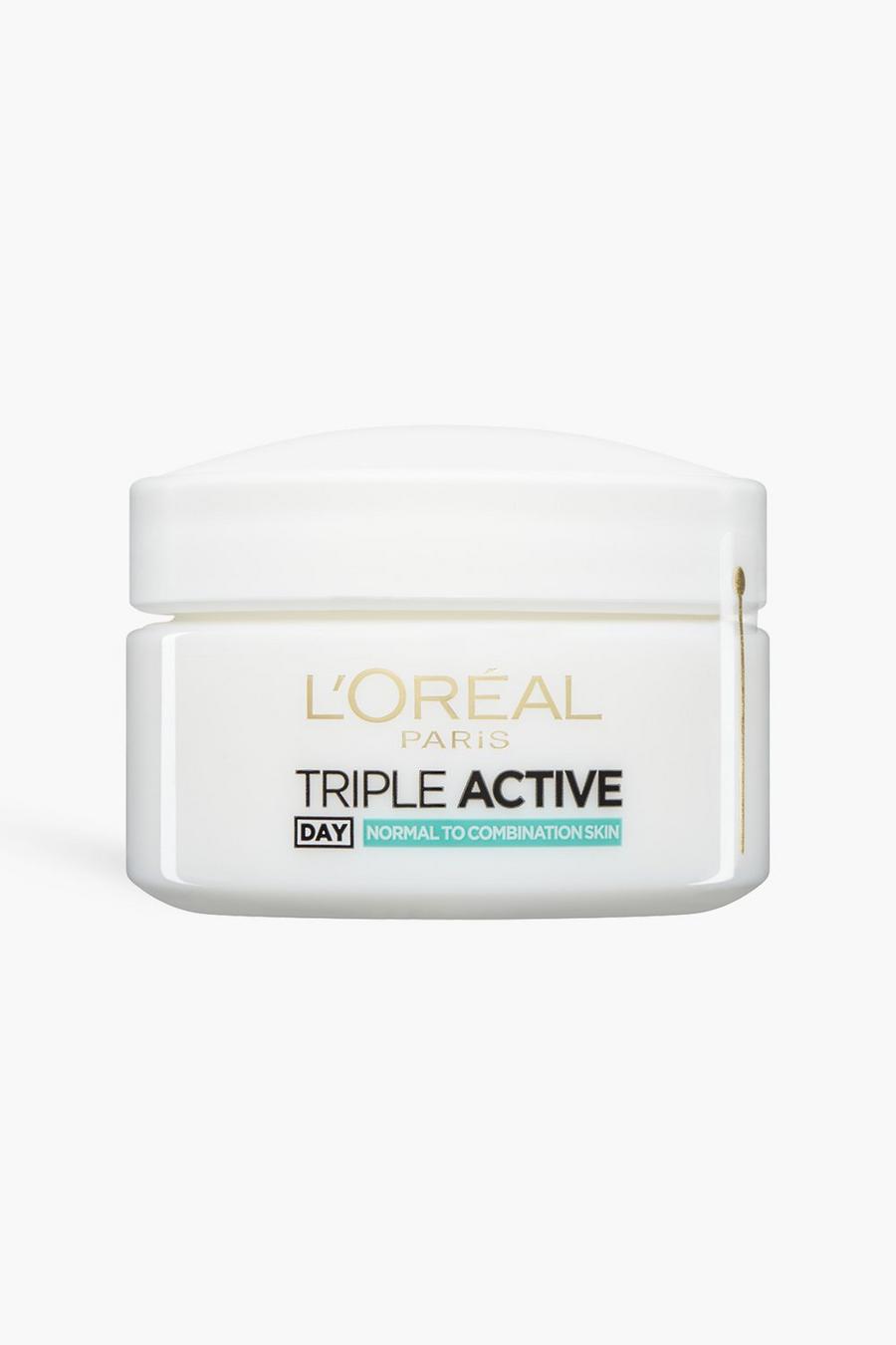 White L'Oréal Paris Triple Active Day 24H Hydrating Moisturiser Normal to Combination Skin 50ml