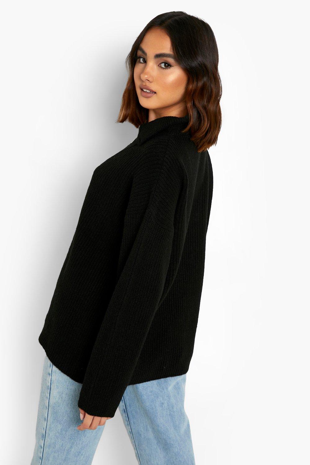 Mock collar outlet jumper