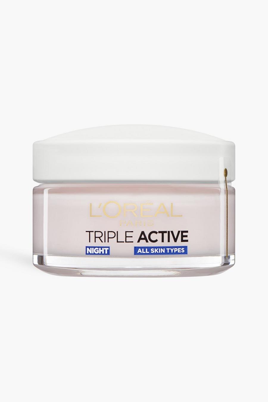 White L'Oréal Paris Triple Active 24HR Comforting Night Cream 50ml image number 1