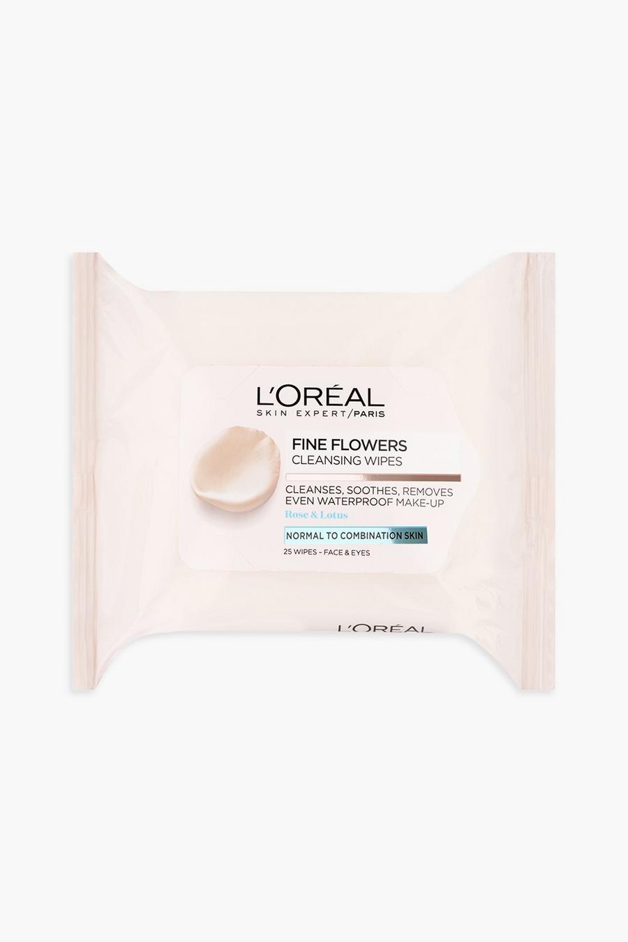 L'Oreal Paris Fine Flowers Cleansing Wipes, Clear image number 1