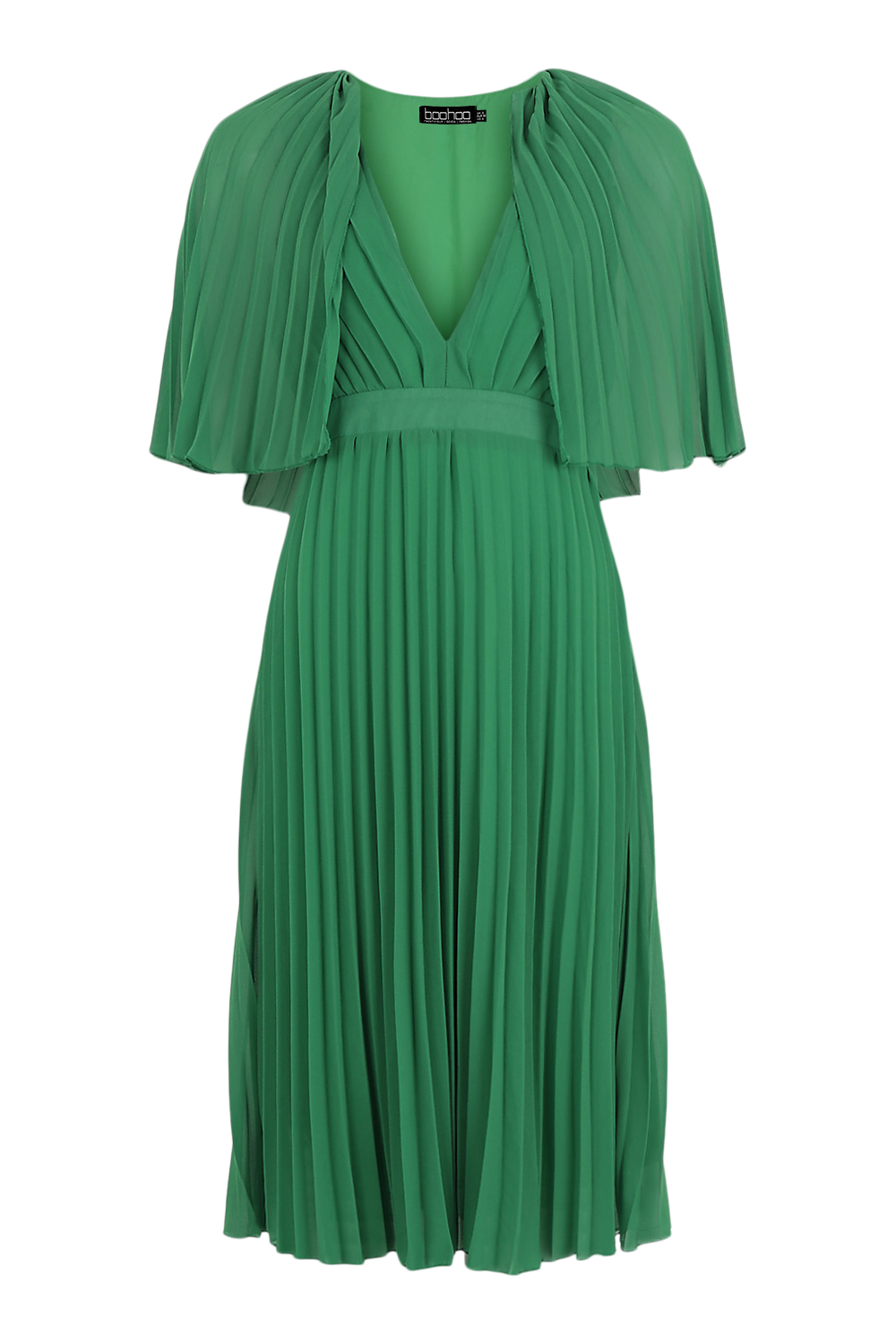 Boohoo green hot sale midi dress